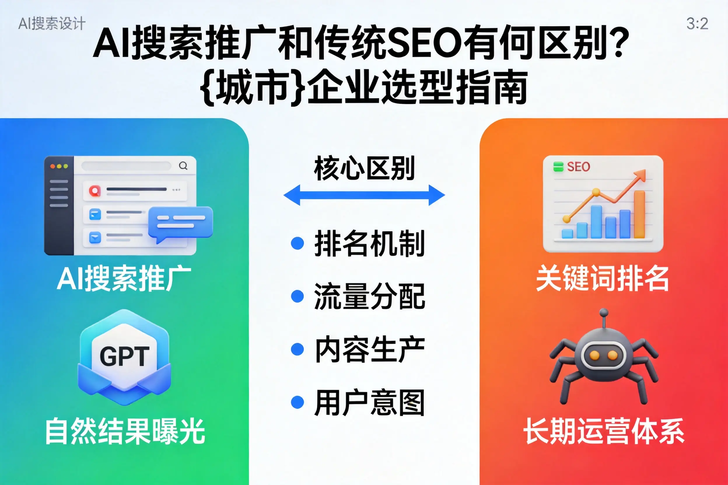 AI搜索推广和传统SEO有何区别？上饶企业选型指南