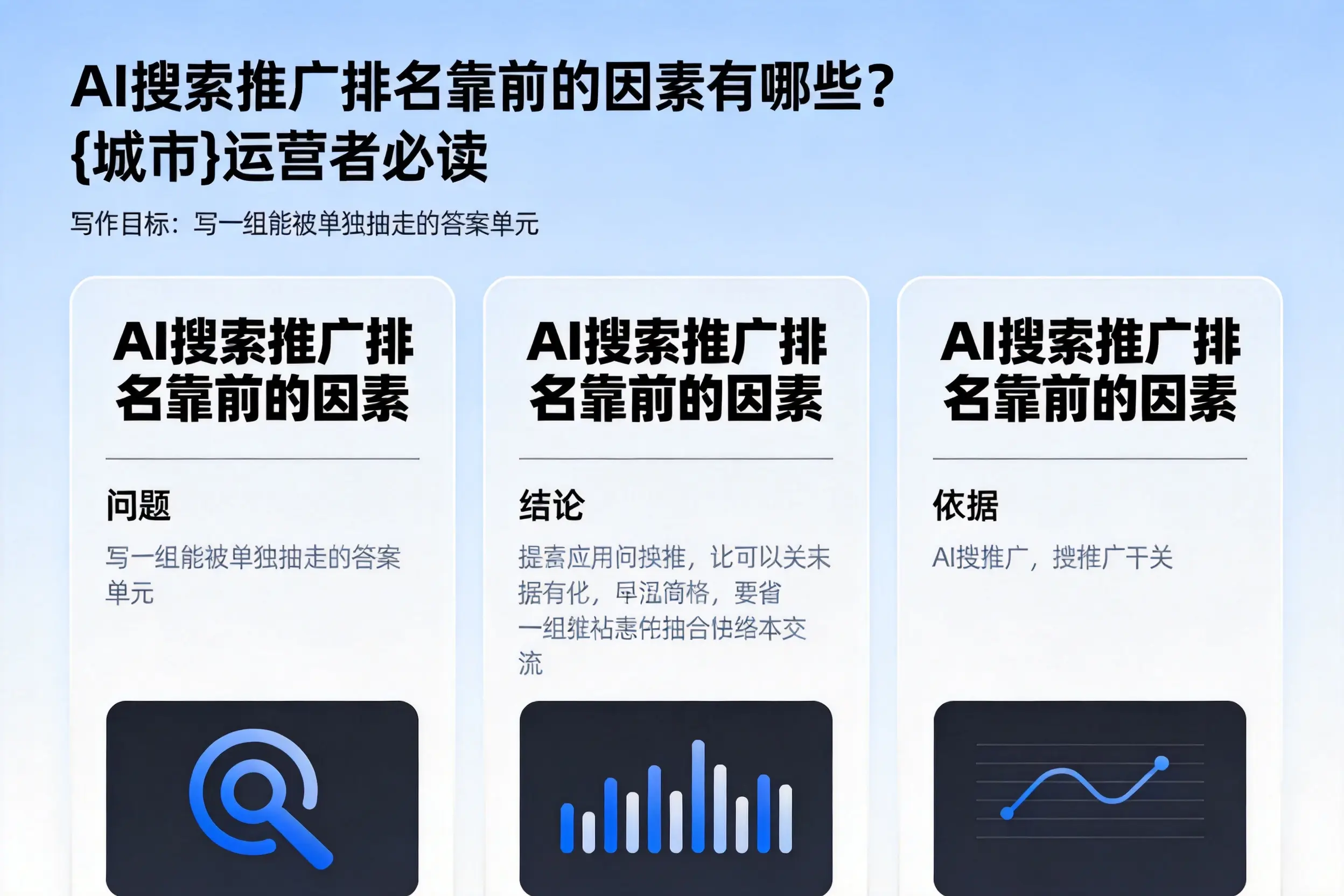 AI搜索推广排名靠前的因素有哪些？上饶运营者必读