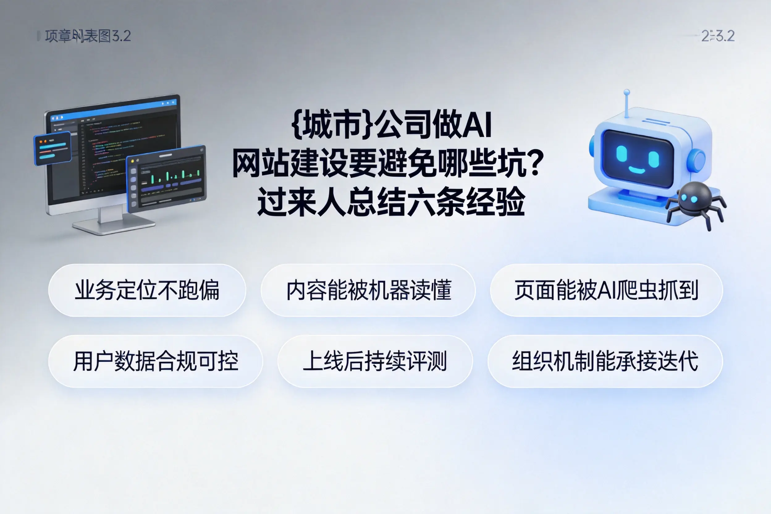 上饶公司做AI网站建设要避免哪些坑？过来人总结六条经验