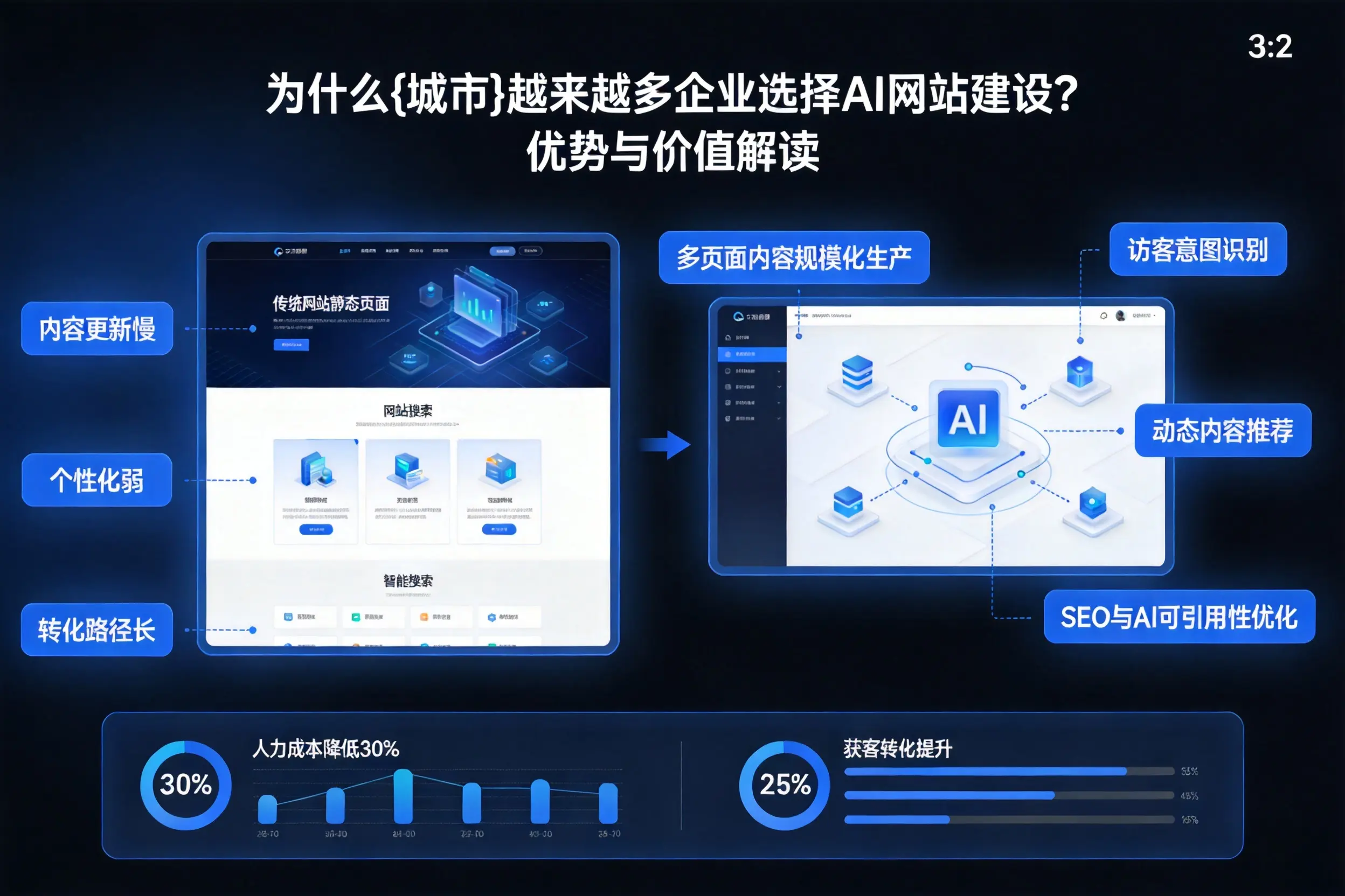 为什么上饶越来越多企业选择AI网站建设？优势与价值解读