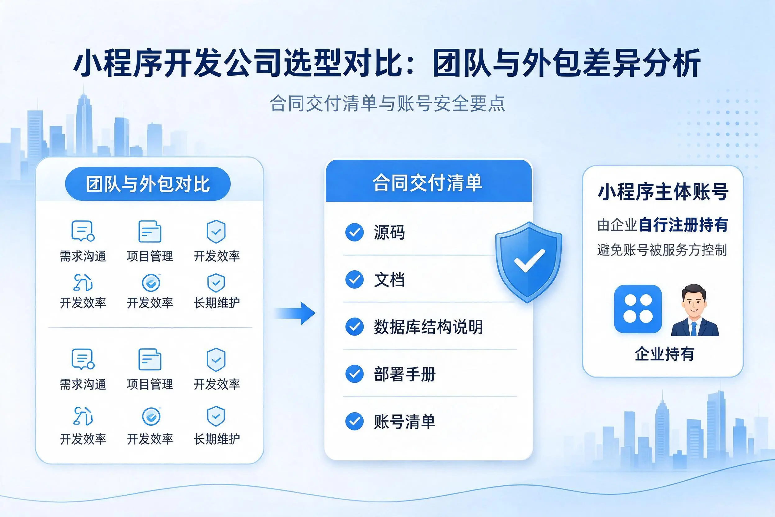 上饶小程序开发公司选型对比：团队与外包差异分析