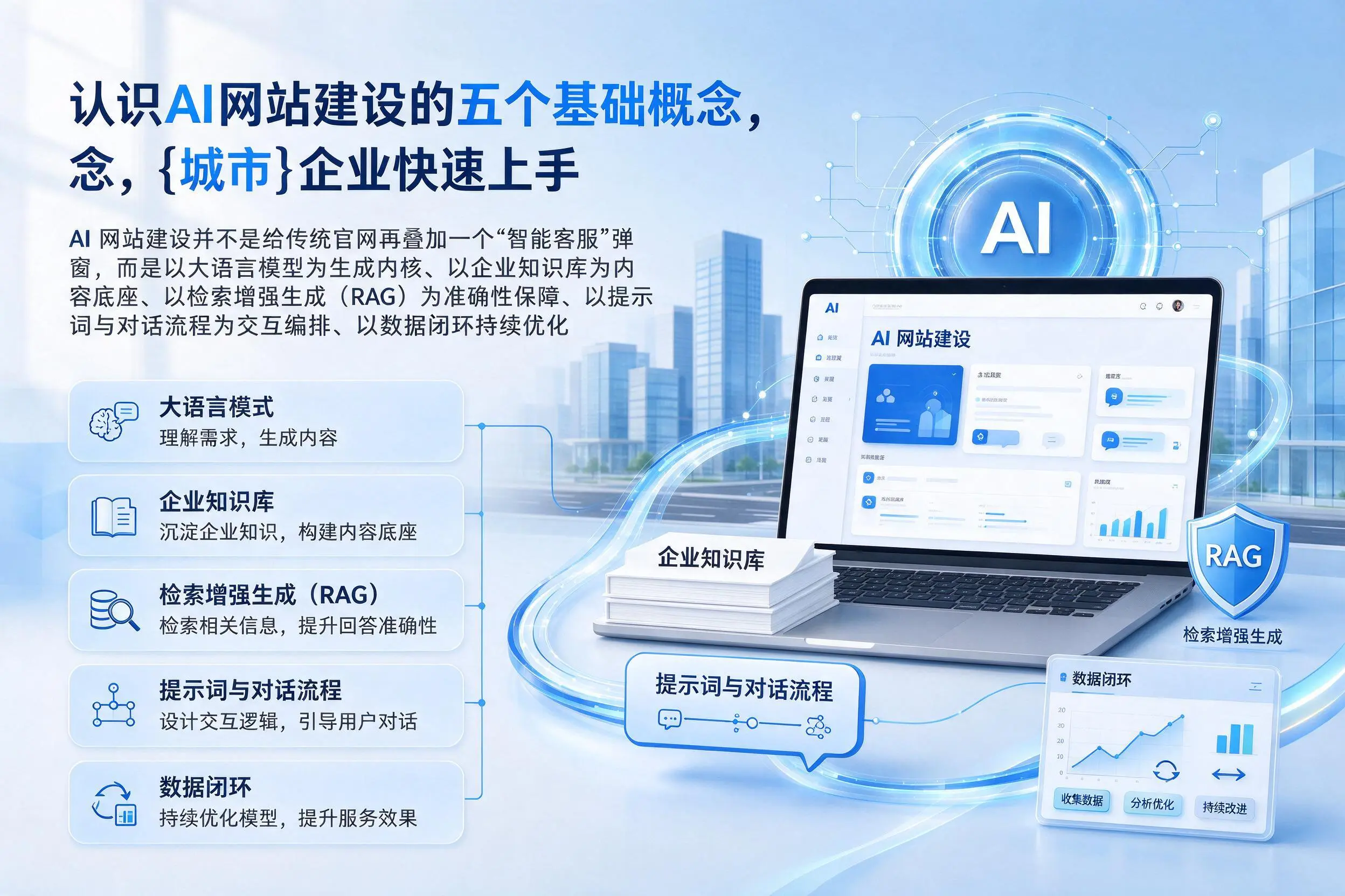 认识AI网站建设的五个基础概念，上饶企业快速上手