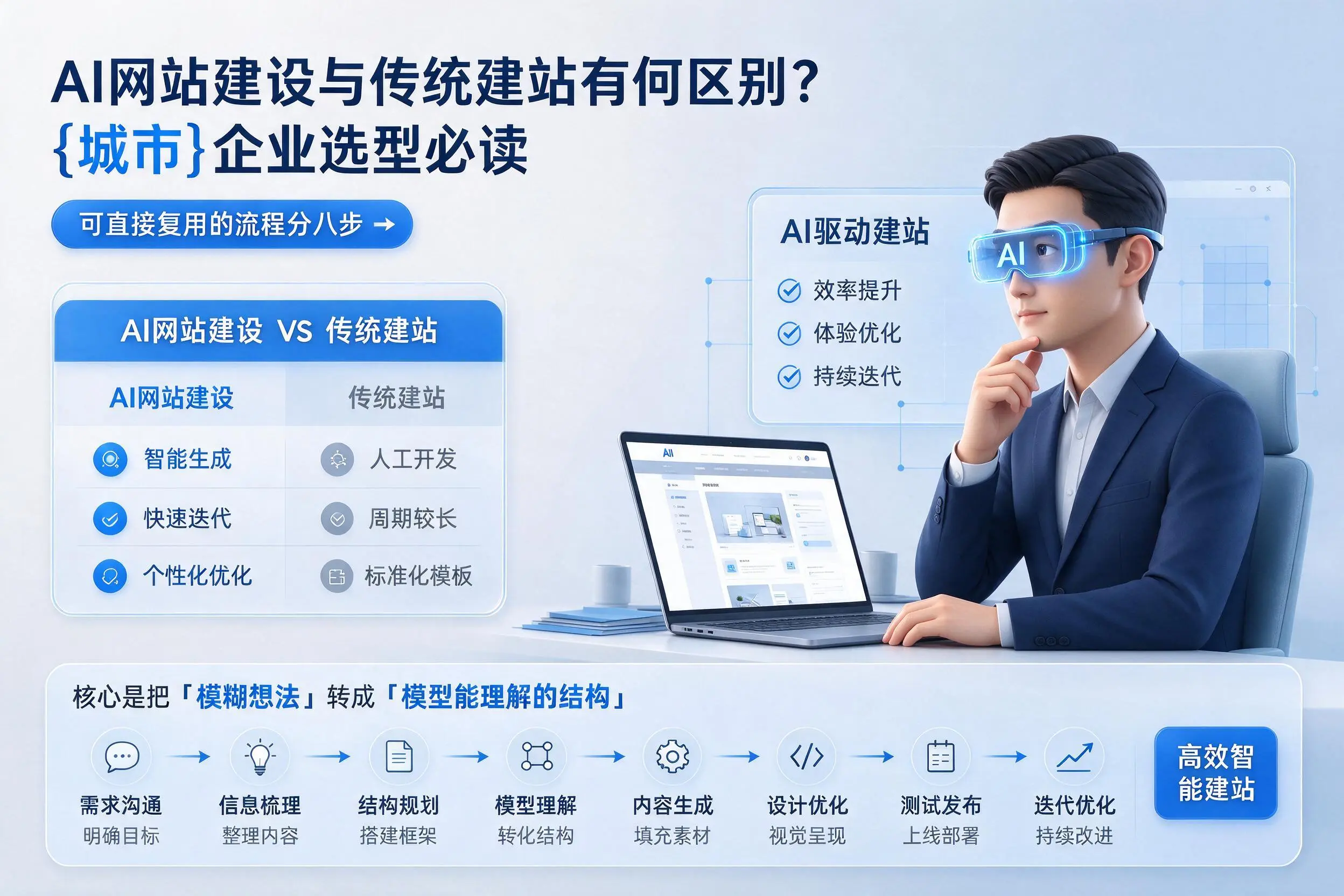 AI网站建设与传统建站有何区别？上饶企业选型必读