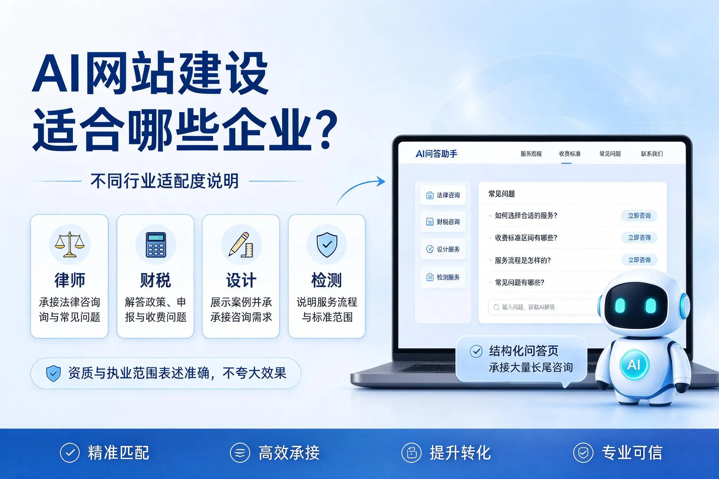 AI网站建设适合哪些企业？上饶不同行业适配度说明