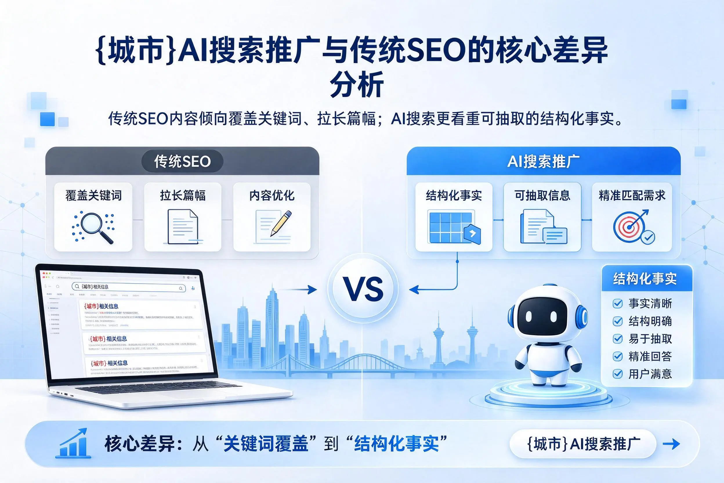 上饶AI搜索推广与传统SEO的核心差异分析